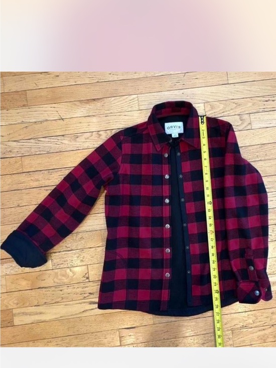 Orvis Tops - Orvis Red and Black Buffalo Plaid Soft Shirt Jacket